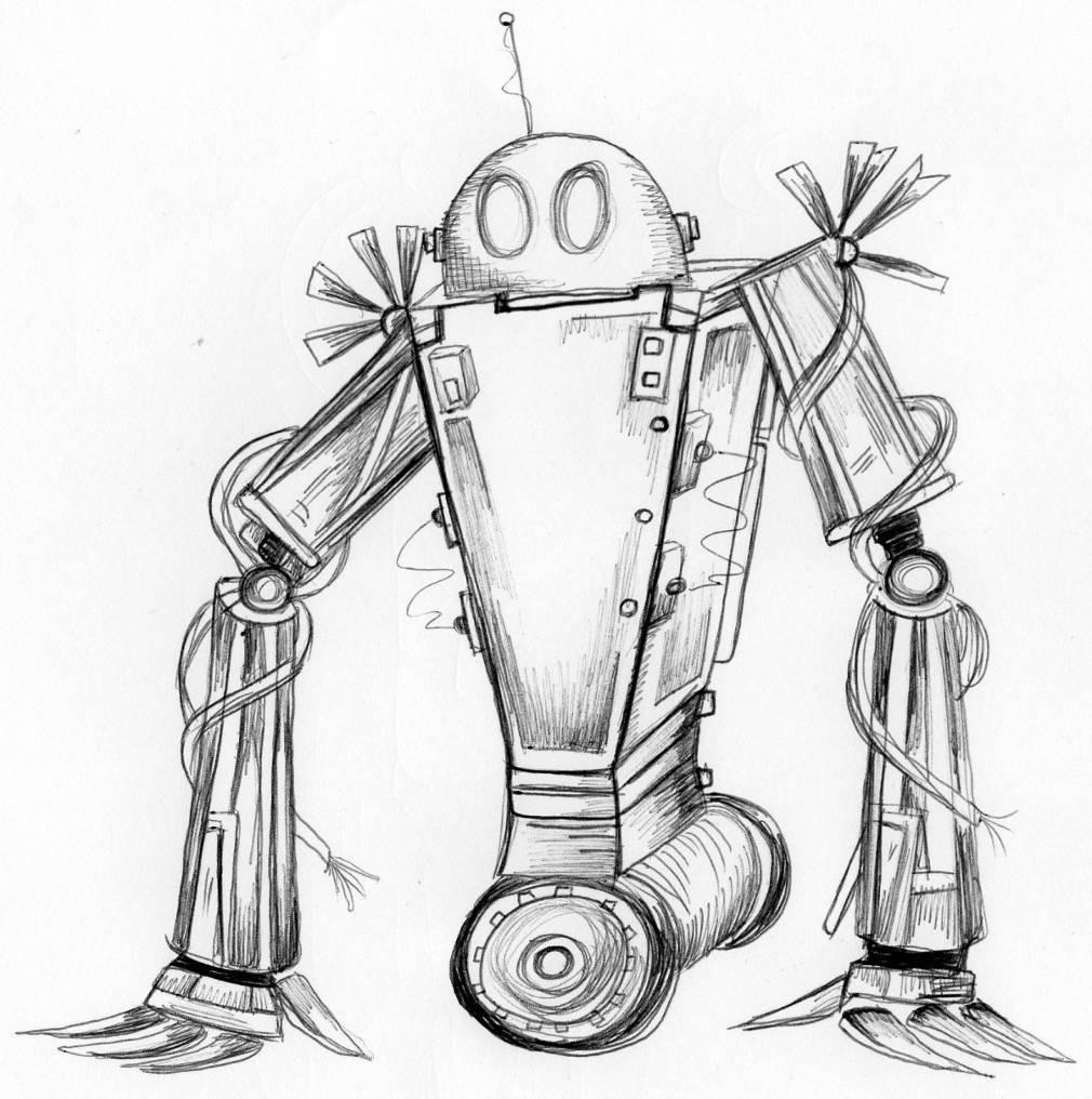 Guide 7: Globatron Step 1: Popular culture (films, video games) love the image of a round robotic head with multiple legs. So I will show you how their artists achieve this look.