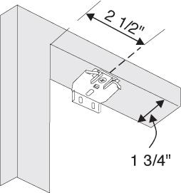 Inside Mounts If installing your shade inside your window frame, place the brackets 2 ½ from each end of the head rail with any additional required brackets spaced evenly between the end brackets.