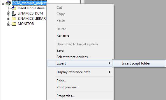 4 Commissioning the application Figure 4-1 Afterwards select Import object in the shortcut