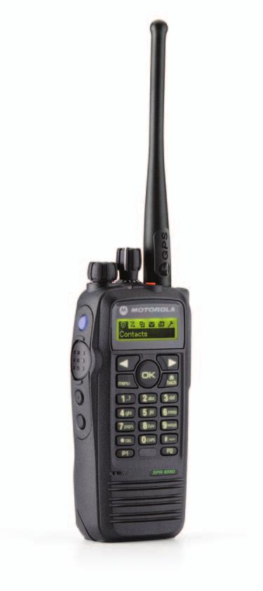 MOTOTRBO System Components and Benefits XPR 6500/6550 Display Portable Radios 1 Flexible, menu-driven interface with user-friendly icons or two lines of text for ease of reading text messages and