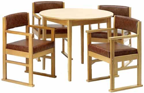 Tapered Leg Table Seville Dining Chairs Tapered Leg Table Table Diameter - 1000