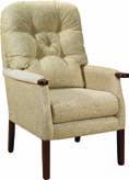 Shown in fabric D1019 Ripley Chair* Provides a reversible button backed cushion