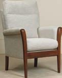 Shown in fabric C109 Winchester Petite Chair* Provides a sumptuous button back