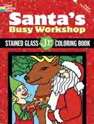 95 Santa's Busy Workshop Stained Glass Jr.