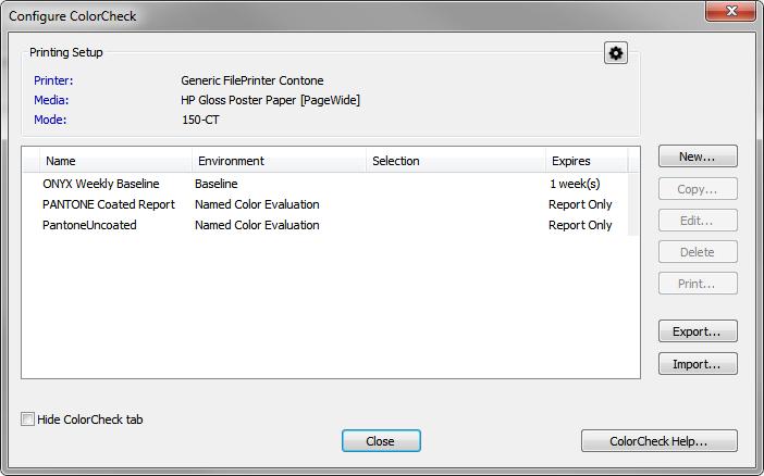 5. ClrCheck Cnfiguratin Onyx ClrCheck Reference Guide 5.1. Intrductin The ClrCheck cnfiguratin manager can be used t create, edit/view, delete, print and exprt/imprt ClrCheck swatches.