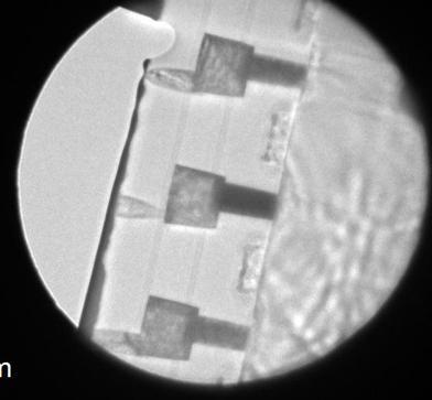TEM image of feature STEM image After centering 1.