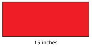 4. The length of a rectangle is 15 inches. The perimeter of the rectangle is 42 inches. Part A Write an equation to find the width of the rectangle. Use W for the missing width.