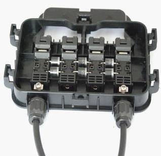 In many cases, the junction box can be opened to test and replace the bypass diodes.