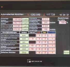 NC Control Intuitive dialog-guided programming for automatic and semi-automatic grinding and dressing of grinding wheels, optimized for surface grinding Programming of grinding cycles via touchscreen