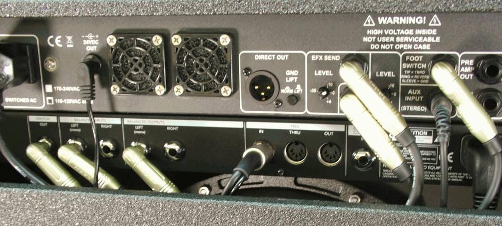 (OPTIONAL) EXTERNAL CONTROL UNITS (CONTINUED) HANDY PATCH MIDI CONTROLLER MC100 (A) Handy Patch cable (B) 16 inch long ¼ inch TRS A) The Handy Patch comes with a cable (A above) to connect to the