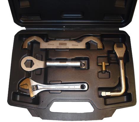 valve wrench, radiator wrench, boiler wrench, adjustable 24mm wrench & a bleed key.