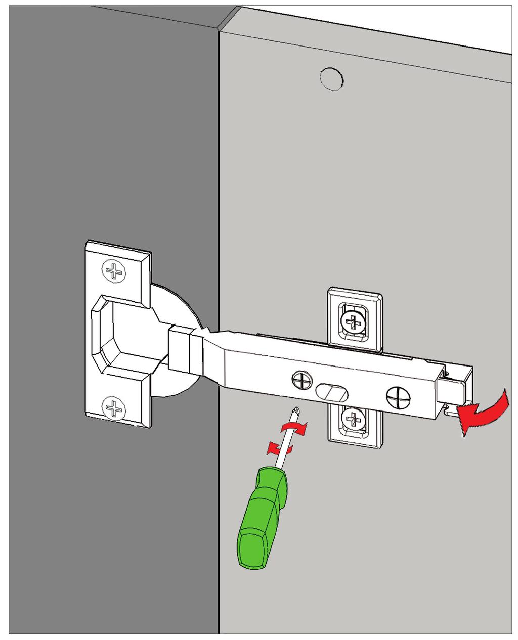 Step 23. lip hinges into hinge mounting plates on the unit. WALL UNIT Assembly uide Step 24. lip lift hinge mechanisms into each bracket.