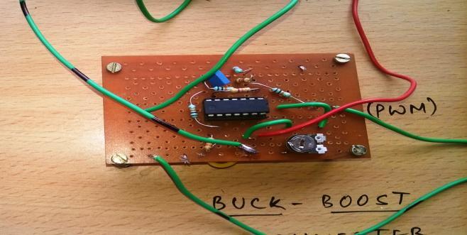The output waveform of the PWM Generator before giving it to the Buck-Boost converter is shown