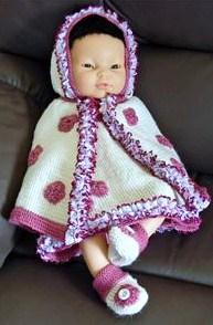 ADORABLE KNITTING PATTERNS FOR SPECIAL OCCASIONS FOR BABIES & REBORN DOLLS RUBY Size 1 =