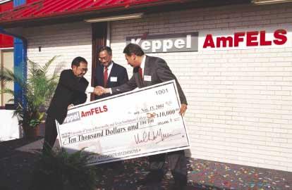 Keppel AmFELS is an ardent support of Brownsville s charitable and community organisations.