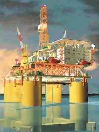 The Extended Tension-Leg platform designs acquired by Keppel is a proven design, with the operation of the Magnolia (right) by Conoco Philipps in the Gulf of Mexico in 2004 DTG is a designer of