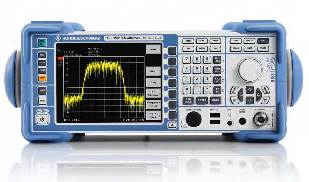 R&S FSL Spectrum Analyzer At a glance You no longer have to make comprises when buying a spectrum analyzer. You can now get high-end features without stretching your budget the R&S FSL.