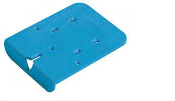 Drilling jigs BlueJig Hinge For hinges BlueJig Hinge Ideal for use on site For marking hole patterns for hinges (drilling pattern TH) and cross mounting plates For overlay, half overlay and inset