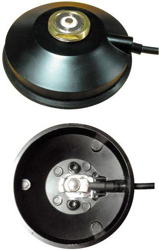 Magnet Mount Model: 18-200 Rubber Boot Protected Magnet Mount - 3 5/8 zinc