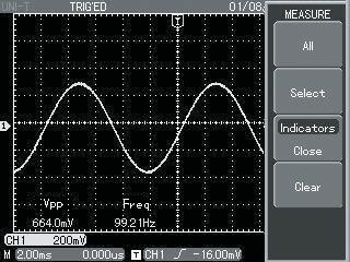 2. Voltage and time parameters for automatic measurement Your oscilloscope can automatically measure most display signals.