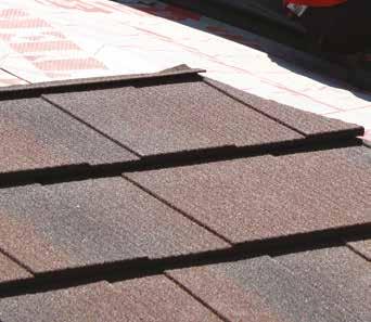 3 Metrotile shingle tile hooked around cleat 19 x 38 Batten Eaves guard Once the cleat is in place,