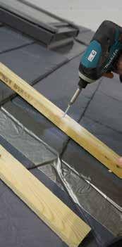 improve adhesions of the flashing to the tiles.