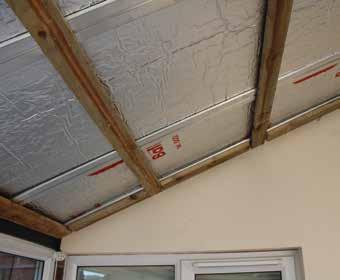 14. INTERNAL INSULATION To complete your Equinox installation, you will need to finish the roof off internally.