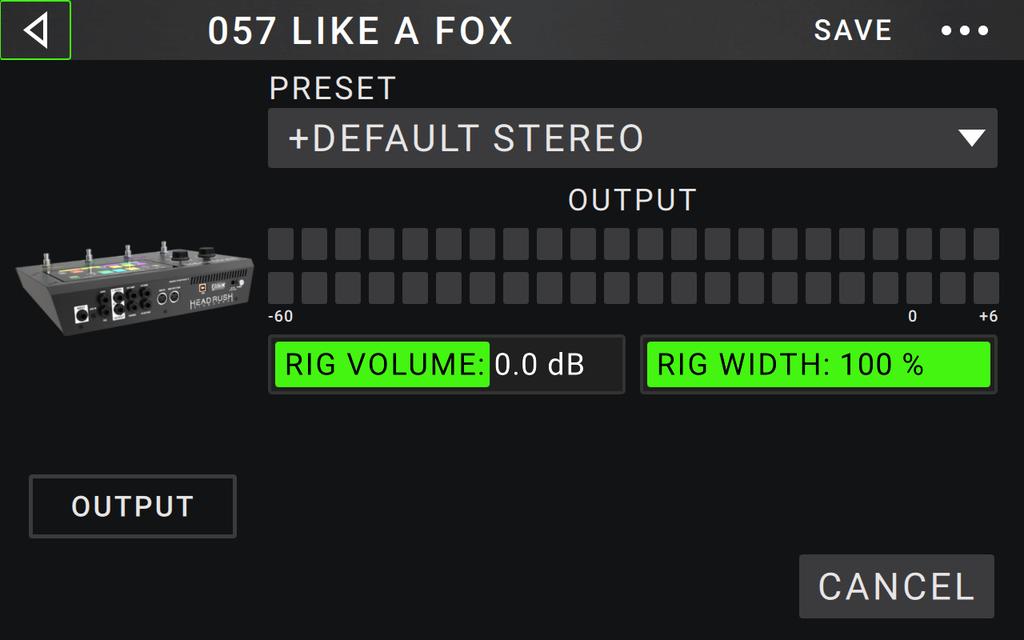 Rig Width: This setting controls how much of the stereo field the output signal uses. 100% uses the full stereo field, while 0% produces a mono signal.