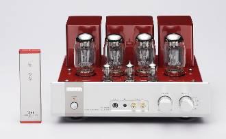 Yamazaki of Triode Corporation-Japan. It is a 45 watts per channel using KT88 tubes which create a delicate and holographic sound.