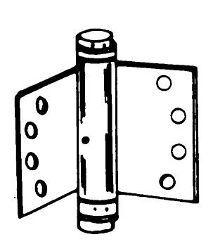 SPRING ACTION HINGES DoUBLE ACTIoN SPRING HINGES (ANSI A56. 98) LESS THAN FULL CARToN LoTS ADD 0% DESCRIPTIoN TACo No. SIZE LB.