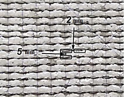 Fig. 1. The metamaterial model from ring conductors (top view). A series of the pilot studies was made: 1. The composite from ring conductors one layer, thickness is 1 cm.
