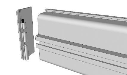 .73mm h Handless Fitting Guide - Mid Rail Profile & End Caps 5 Mid Rail Profile 250-357 Mid Rail 27.
