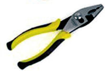 Fig. 2.16: Chain wrench Fig. 2.17: Screwdriver Fig. 2.18: File Fig. 2.19: Plier Fig. 2.20: Caulking tools 12 handle and a chain. The chain is round, grooved and held on the toothed end of the block.
