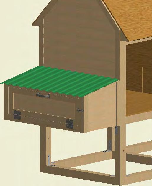 Prepare the 1/2" x 6" wood siding boards in the required amount according to the drawing. Cut the shield's top part according to the angle of rafter slope.