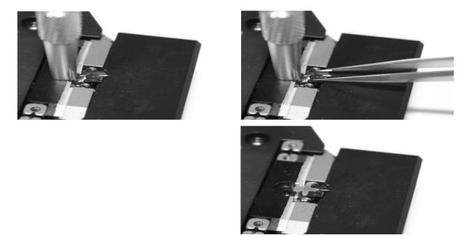 P2538000 Basic methods in imaging of micro and nano Figure 7: Closing the DropStop Figure 8: Mounting the cantilever.
