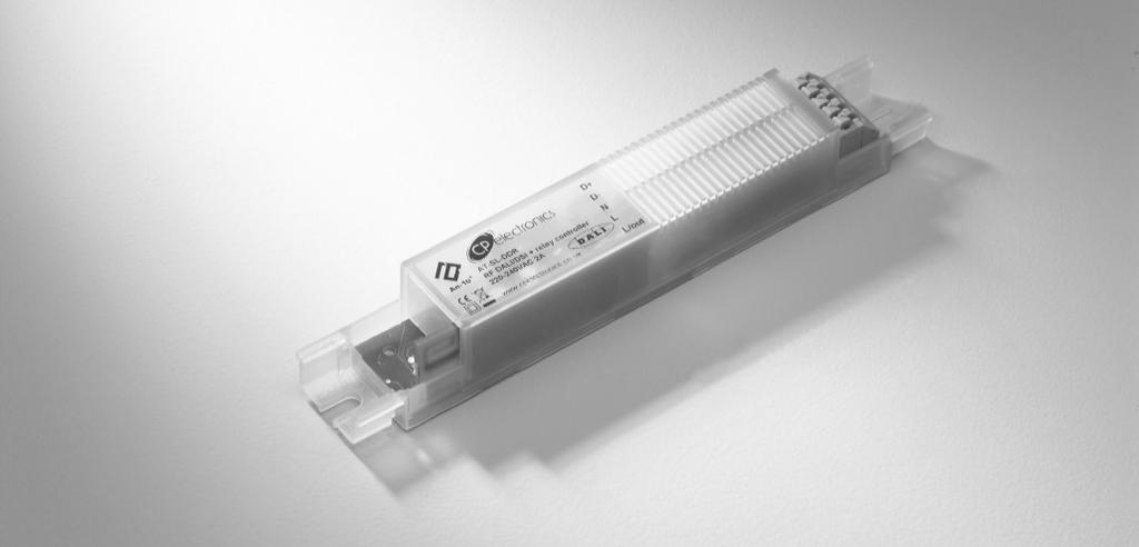 Fig 1: AT-SL-ADR Output Channel 1 comprises a mains voltage relay capable of simple on/off switching, while Output Channel 2 provides dimmable control of 1-10V analogue ballasts.