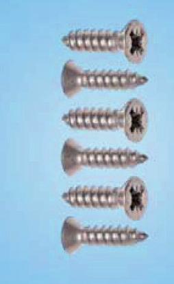 854-15711 Polished Brass 854-15712 Antique Brass 854-15579 Dark Bronze PC 854-15716 Black 854-15713 Stainless Steel 854-15714 Pewter Bag of 6 Screws for Keepers 8 x 5/8" Flat