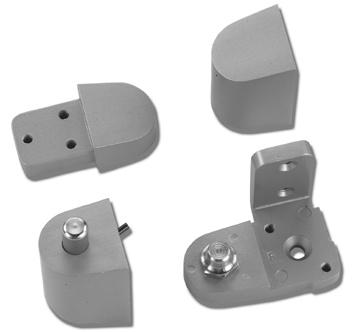 For RHRB door order LH pivot SPECIFICATIONS 3/4" offset pivots for aluminum doors and frames Weather resistant Aluminum case construction Vertical adjustment 1/8" Full race ball bearing and design,