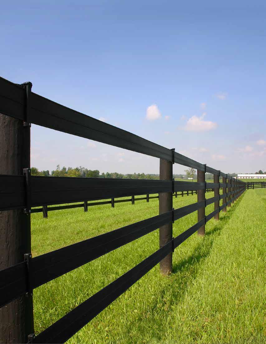 Centaur FLEXIBLE 5 RAIL is our deluxe horse friendly fence system.