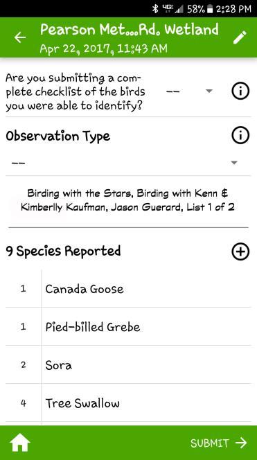 This will allow us to ensure that checklists links are posted in a timely fashion. b. Non-eBird Users 1. Each clipboard will have a checklist that you should use to record your ebird data for input.