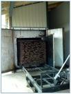 Steam is introduced to prevent the wood from burning or cracking and helps to create the desired