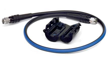 5.6 Adapter cable with HF gasket sleeve The RAD-PIG-EF142-PIPE set comprises one pigtail and one HF gasket sleeve.
