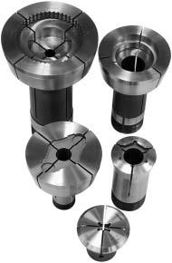 WORKHOLDING 5C Collet Racks Protect your 5C collet investment with Hardinge Collet Racks. Store your collets in a manner that will protect the head angle, threads and keyway.