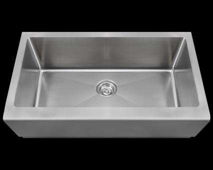 Style No 405 Review (2) Dimensions: 32 3/4" x 20" x 10" Apron style sinks, especially stainless steel, are becoming a popular choice for today's kitchens 18 gage.