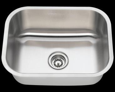 Style No - 1716 Review (29) Dimensions: 16" x 17" x 8 1/8 The 1716 stainless steel under mount bar sink