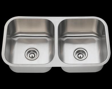 of Economically-priced sinks. It is constructed from 18 gauge, 304 grade stainless steel and has reversible bowls available.