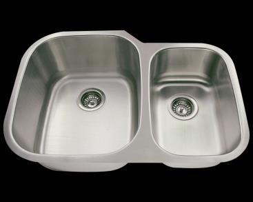 Offset drain Style No 513R Review (4) The 513R offset double bowl under mount sink is constructed from 304 grade stainless steel and  Offset drain Dimensions: 20" x 20" x 9 1/4" Style No - 2020