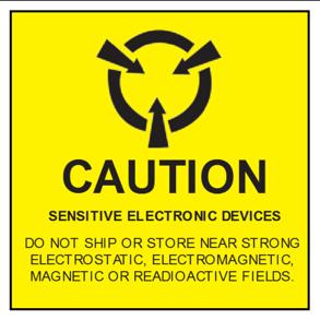 Observe precautions for handling Sensitive Electronic device.