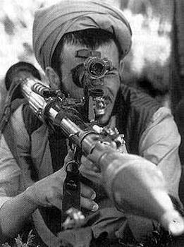 Soviet Army used direction finding equipment to locate Mujahideen guerrillas when they used radios.