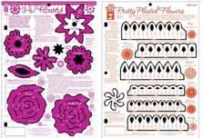 Free Pattern With Purchase of Folded Card CD New Flower Templates Pleated